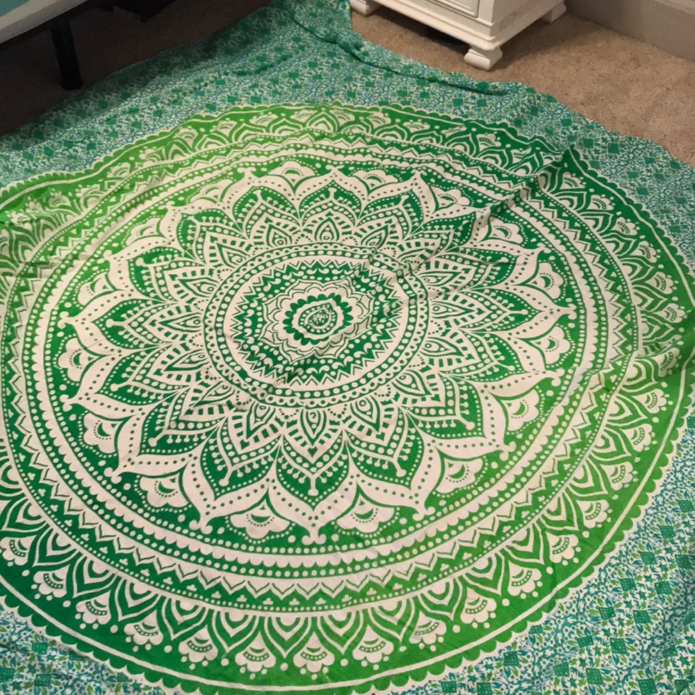 Blue and green wall tapestry!